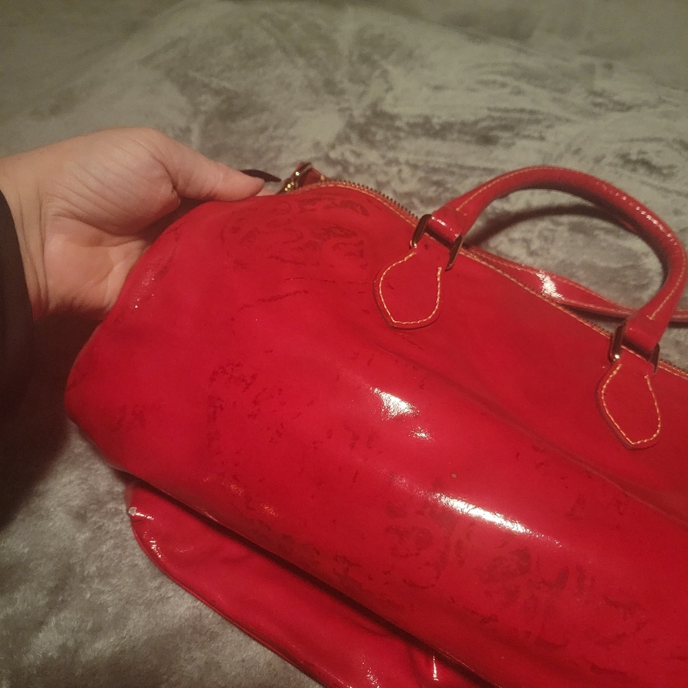 Dooney & Bourke Fuchsia Patent Leather Handbag - Picture 8 of 16